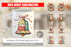 Patchwork Christmas Mug Wrap Product Image 1