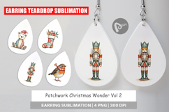 Patchwork Christmas Wonder Earring Product Image 1