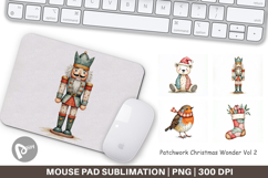 Patchwork Christmas Wonder Mouse Pad Product Image 1