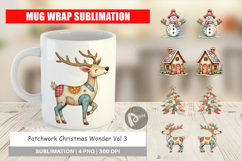 Christmas Patchwork Wonder Mug Wrap Product Image 1