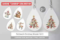 Christmas Patchwork Wonder Earring Product Image 1