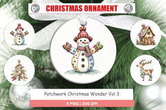 Christmas Patchwork Wonder Ornament Product Image 1