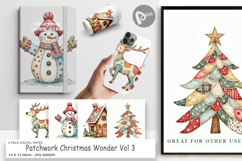 Christmas Patchwork Wonder Digital Paper Product Image 1