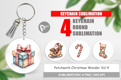 Christmas Patchwork Wonder Keychain Product Image 1