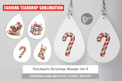 Christmas Patchwork Wonder Earring Product Image 1