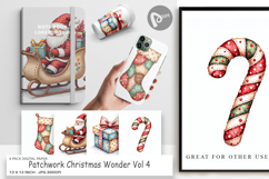 Christmas Patchwork Wonder Digital Paper Product Image 1