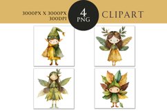 Whimsical Woodland Watercolor Clipart Product Image 1