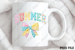 Patchwork Coquette Summer Bow PNG Product Image 4