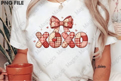 Patchwork Coquette XOXO Valentine PNG Product Image 2