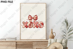 Patchwork Coquette XOXO Valentine PNG Product Image 3