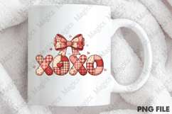 Patchwork Coquette XOXO Valentine PNG Product Image 4