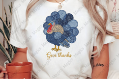 Patchwork Denim Turkey PNG Product Image 2