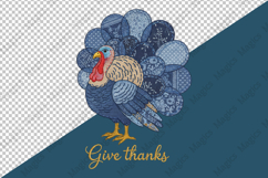 Patchwork Denim Turkey PNG Product Image 4
