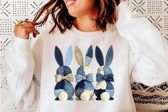 Patchwork Easter Bunny Png, Bunny Easter Product Image 4