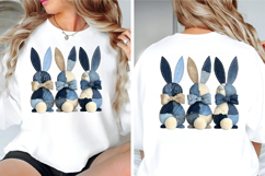 Patchwork Easter Bunny Png, Bunny Easter Product Image 5