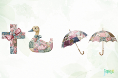 Patchwork Easter Clipart Bundle Product Image 5