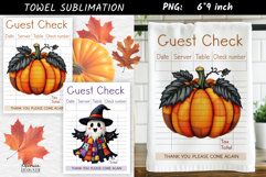 Guest Check|Halloween Patchwork Ghost Towel Sublimation Product Image 1