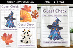 Guest Check|Halloween Patchwork Ghost Towel Sublimation Product Image 1