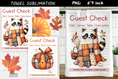 Guest Check|Halloween Patchwork Ghost Towel Sublimation Product Image 1