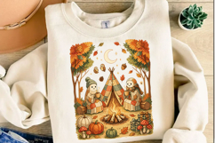 Patchwork Ghost Camping Png Product Image 3