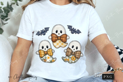 Patchwork Ghost Halloween PNG Product Image 3
