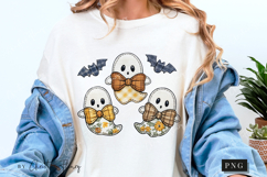Patchwork Ghost Halloween PNG Product Image 5