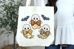 Patchwork Ghost Halloween PNG Product Image 7