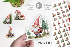 Patchwork Gnome Collection Sticker Product Image 1
