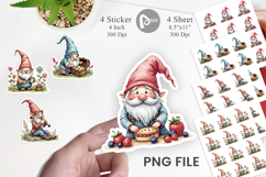 Patchwork Gnome Collection Sticker Product Image 1