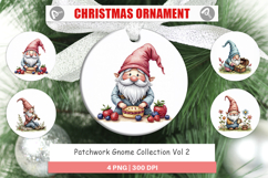 Patchwork Gnome Collection Ornament Product Image 1