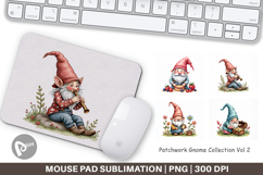 Patchwork Gnome Collection Mouse Pad Product Image 1