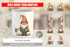 Patchwork Gnomes Mug Wrap Product Image 1