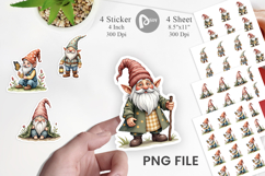 Patchwork Gnomes Sticker Product Image 1