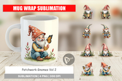 Patchwork Gnomes Mug Wrap Product Image 1