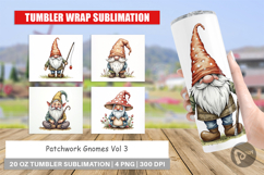 Patchwork Gnomes Tumbler Product Image 1