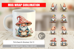 Patchwork Gnomes Mug Wrap Product Image 1