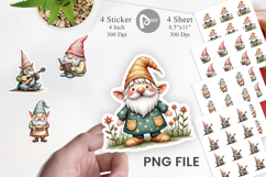Patchwork Gnomes Sticker Product Image 1