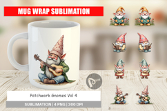 Patchwork Gnomes Mug Wrap Product Image 1