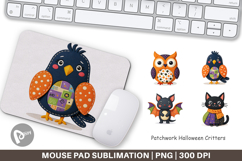 Mouse Pad Patchwork Halloween Critters Product Image 1