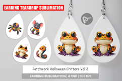 Earring Patchwork Halloween Critters Product Image 1