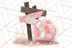 Patchwork Cowboy Ghost Halloween Clipart PNG, Western Product Image 2
