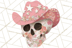 Patchwork Cowboy Ghost Halloween Clipart PNG, Western Product Image 2