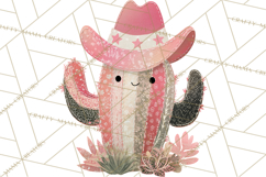 Patchwork Cowboy Ghost Halloween Clipart PNG, Western Product Image 2