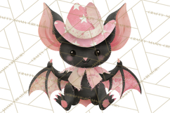 Patchwork Cowboy Ghost Halloween Clipart PNG, Western Product Image 4