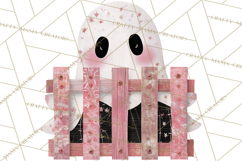 Patchwork Cowboy Ghost Halloween Clipart PNG, Western Product Image 4