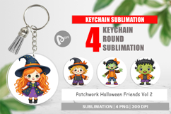 Keychain Patchwork Halloween Friends Product Image 1