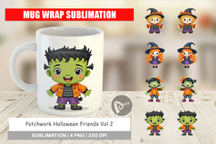 Mug Wrap Patchwork Halloween Friends Product Image 1