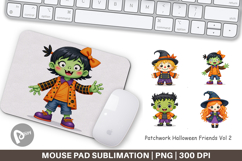 Mouse Pad Patchwork Halloween Friends Product Image 1