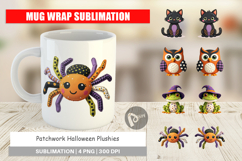 Mug Wrap Patchwork Halloween Plushies Product Image 1