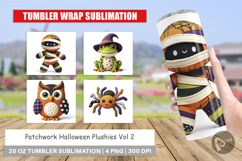 Tumbler Patchwork Halloween Plushies Product Image 1